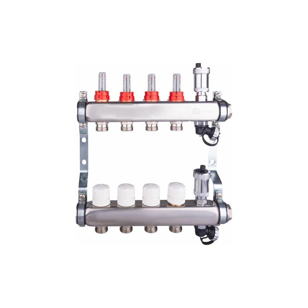 Коллекторная группа AQUALINK с расходомерами, сливным краном и ...