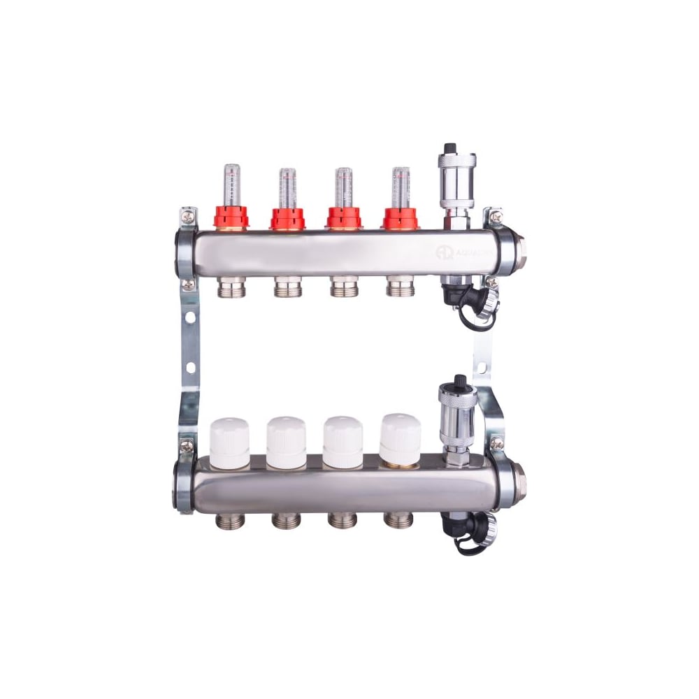 Коллекторная группа AQUALINK с расходомерами, сливным краном и ...