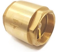 Обратный клапан RTP, латунь, внутренняя/внутренняя резьба 1 1/2", PN25, индивидуальная упаковка, желтый, 31615