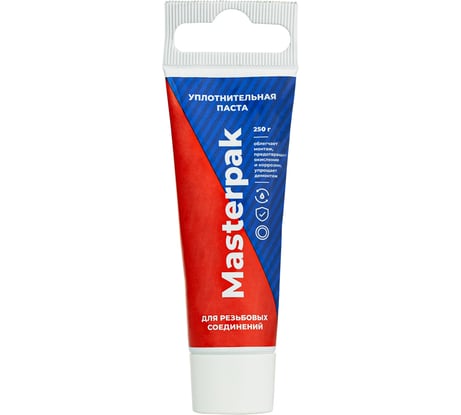 Паста уплотнительная MasterProf Masterpak вода, пар, 250 г, туба ТД.030863