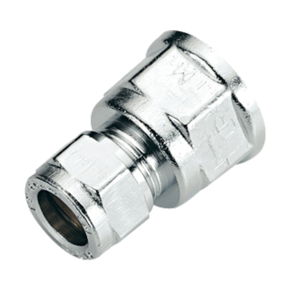 Соединитель для медных труб Tiemme обжим, 1/2"-15 хром 1130048 ...