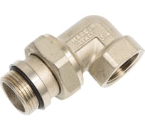 Соединитель с накидной гайкой угловой Tiemme ВН с уплотн. 3/4", никель 1500580