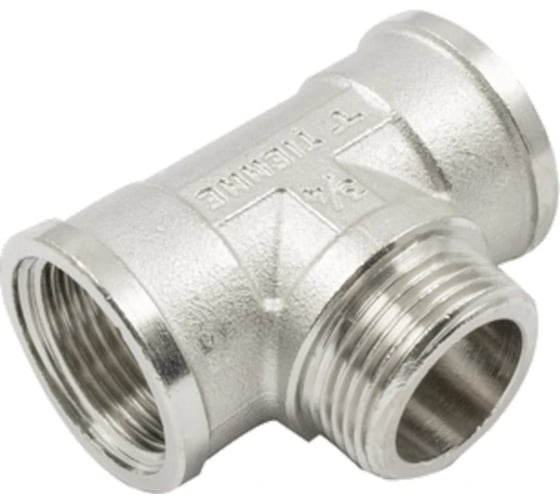 Тройник Tiemme ВНF 3/4" никель 1500847