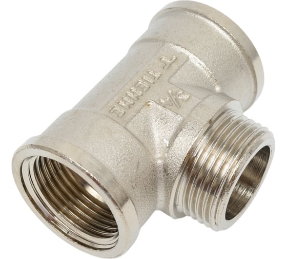 Тройник Tiemme ВНF 3/4" никель 1500847