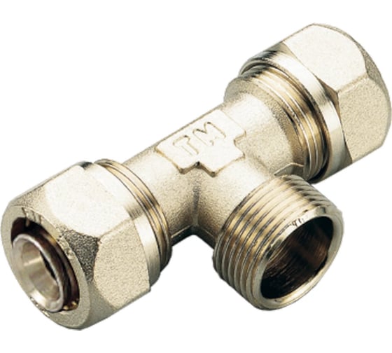 Тройник с наружной резьбой Tiemme обжим, 1/2" x 16-2,0 1600038