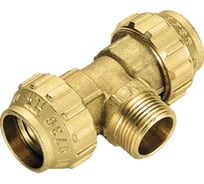 Тройник с наружной резьбой для труб Tiemme ПНД, 1"1/2-50 3400086