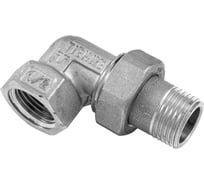 Соединитель с накидной гайкой угловой Tiemme ВН 2", никель 1500543