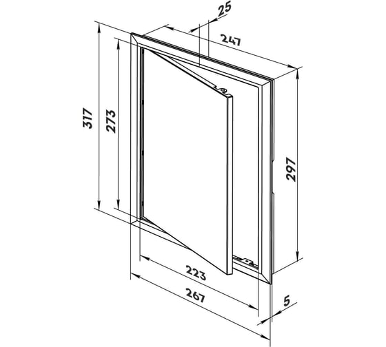 Дверца Zernberg Porta 2530 (P/S) 10244571