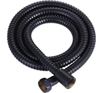 Гибкий шланг CEZARES металлизированный, длина 2 м, чёрный матовый CZR-FMM-200-NOP