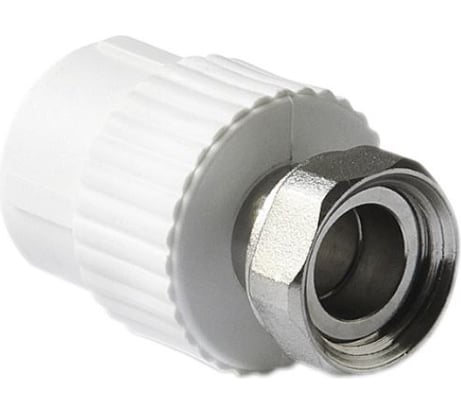 Муфта с накидной гайкой Damento 25 мм, 1/2 внутренняя резьба, белый 8917