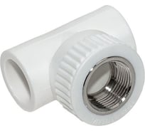 Тройник комбинированный Damento 32мм, внутренняя резьба 1/2, белый 8844