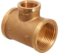 Тройник латунный Smart Install В/В/В 1x1/2x1, упак. 5 шт. 52582S