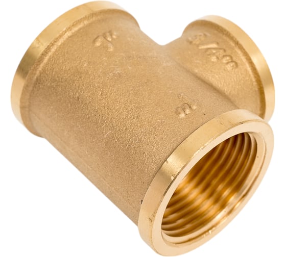 Тройник латунный Smart Install В/В/В 1x3/4x1, упак. 5 шт. 52583S