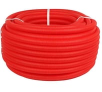 Труба гофрированная Smart Install 32 (27-32) цвет красный, бухта 50м SI-GPER-32RED50-R