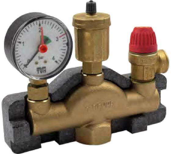 Группа безопасности для котлов Tiemme 3175ISOL 1", 3bar, в термоизоляции 3190001