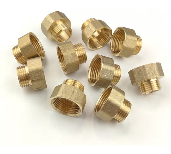 Переходник латунный Профитт ВР 3/4" х НР 1/2" - 10 шт. 9274856 1