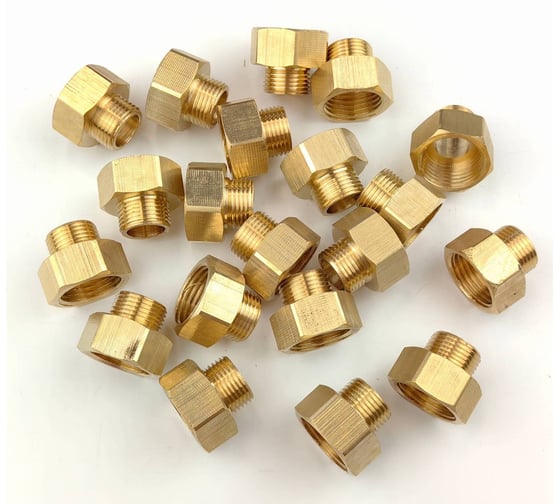 Переходник латунный Профитт ВР 1/2" х НР 3/8" - 20 шт. 9274849
