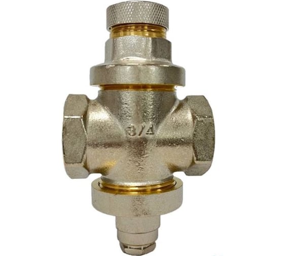 Регулятор давления Damento Clima 3/4" В-В под манометр  016220 1