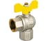 Kран шаровой угловой для газа Tiemme ВВ 2225G бабочка Rp1/2" DN15 2220061 1