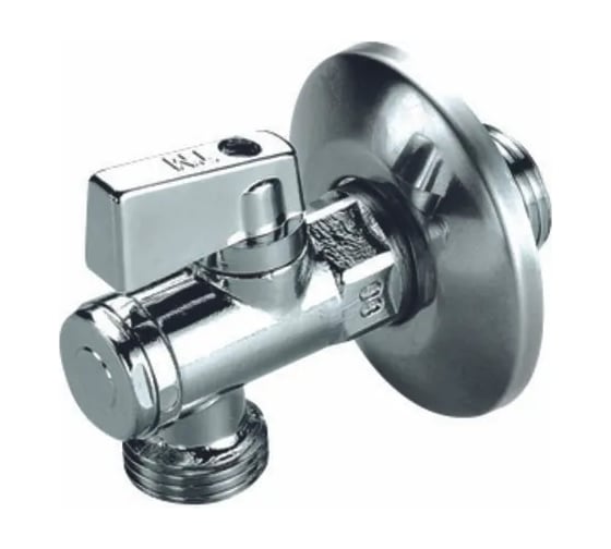 Mиникран шаровой угловой для смесителя Tiemme хром 2959 G1/2"x G3/8" 2950049 1