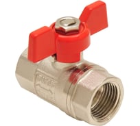 Кран шаровой Smart Install латунный ВР/ВР 1 бабочка красный, упак. 12 шт. 57113S
