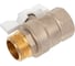 Кран шаровой латунный LD PRIDE 47.20.В-Н.Б Ду 20 Ру 40 бабочка (white) с биркой LD 47.312.20 W 2