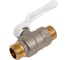 Кран шаровой латунный LD PRIDE 47.15.Н-Н.Р Ду 15 Ру 40 рычаг (white) с биркой LD 47.315.15 W 1