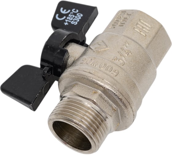 Кран Bugatti OREGON серия 307 НВ 3/4", бабочка, полный проход 03070065