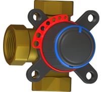 Клапан поворотный 3-ходовой Завод RGP DN15, Kvs1.6, PN10, ВР1/2 RMV03100-012-1.6