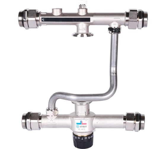 Насосно-смесительный узел с термостатическим клапаном STOUT SDG-0120-007000 RG008VBJO20LTU