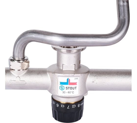 Насосно-смесительный узел с термостатическим клапаном STOUT SDG-0120-007000 RG008VBJO20LTU