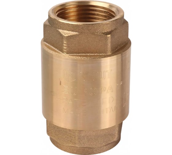 Обратный клапан STOUT 1", пружинный, муфтовый, с металлическим седлом SVC-0011-000025 RG008T8CLEH88U