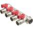 Коллектор СТМ 3/4"х1/2"х4, с шаровыми кранами, н/р S4MB3412 1