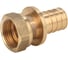 Переходник с накидной гайкой Gappo бронзовый 16-G 1/2" G2309.1604 1