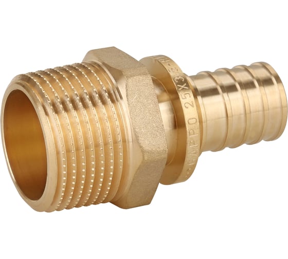 Переходник с наружной резьбой Gappo латунный 20-R 1/2" G1307.2004 1