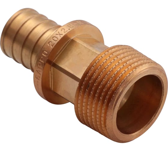 Переходник с наружной резьбой Gappo бронзовый 20-R 1/2" G2307.2004 1