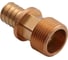 Переходник с наружной резьбой Gappo бронзовый 20-R 1/2" G2307.2004 1