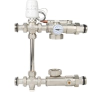 Насосно-смесительный узел с байпасом и обратным клапаном Gappo, без насоса, 1", 20-60 С G1492