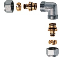 Угольник FAR 1 с двумя концовками для м/п труб 26х3 FC 5361 1 220218