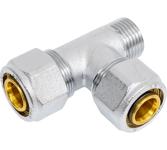 Тройник FAR 1/2 НР, с 2 концовками для м/п труб 20х2 FC 5511 12 80204