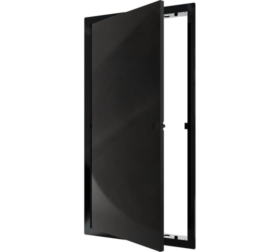 Люк ревизионный EVECS LN фланец, 200х400, нажимной, 223х423, пластик, Black L2040N black