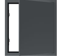 Люк металлический Хаммер 20x30 (ШхВ) см, нажимной, сталь, графит, петли на стороне 30 хн23граф