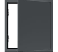 Люк металлический Хаммер 30x40 (ШхВ) см, нажимной, сталь, графит, петли на стороне 40 хн34граф