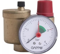 Группа безопасности котла Gappo компактная 1" x 3 бара G1453