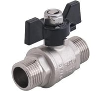 Шаровой кран Gappo полнопроходной НР-НР, бабочка из алюминия 1/2" x 1/2" G228.04