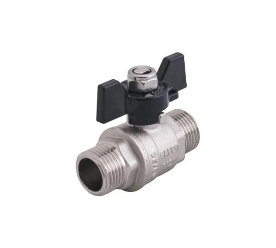 Шаровой кран Gappo полнопроходной НР-НР, бабочка из алюминия 3/4" x 3/4" G228.05