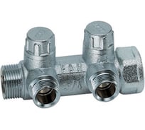 Коллектор балансировочный FAR 3/4 (НР-ВР) с 2 отв. 1/2 EU, хром.(аналог FK 3860 3412) FK 3879 341202