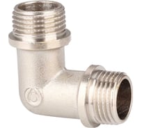 Угольник Gappo 90 гр, НР-НР, никелированный, 1/2" G2208.04