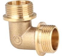 Угольник Gappo 90 гр, НР-НР, латунный, 1/2" G1208.04