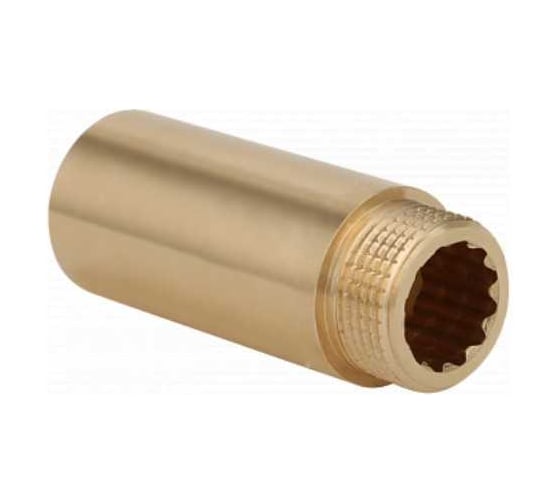 Удлинитель Gappo ВР-НР, латунный, 1/2" х 100 мм G1221.04100 1